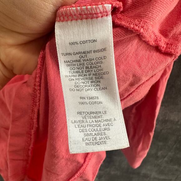 Vineyard Vines Merry Christmas Shirt 100% Cotton Salmon Color Size Large 16 - Picture 6 of 6